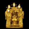 Five Wealth Gods Buddha Statue: Prosperity & Treasure Decoration for Entrance, Hall, or Counter - Ideal Housewarming or Opening Gift