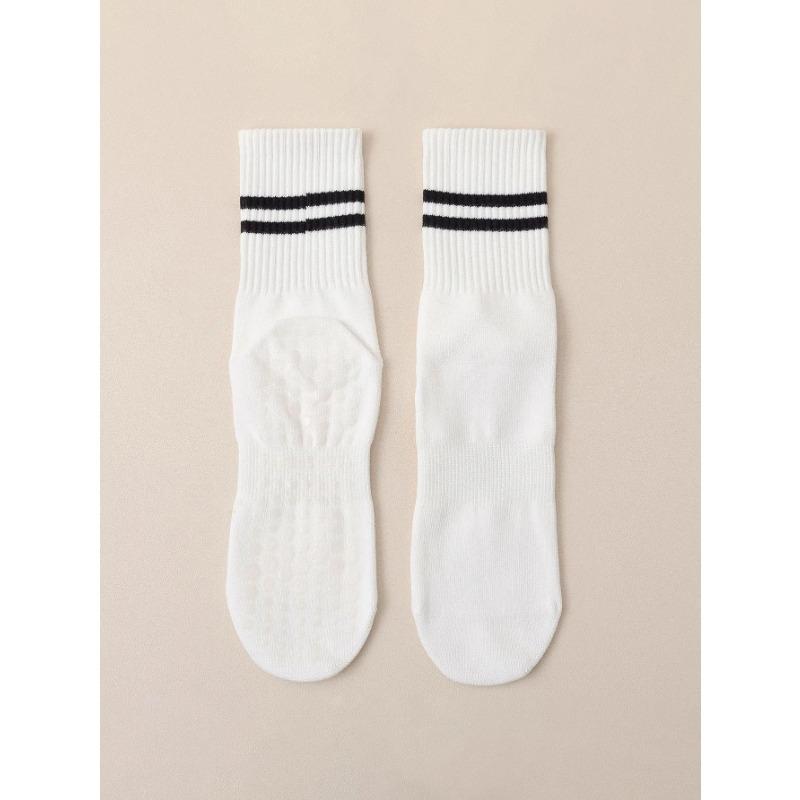1 Pair of Yoga Socks Womens Mid Length Socks Spring and Autumn Fitness Socks Anti Slip Floor Socks Active Socks