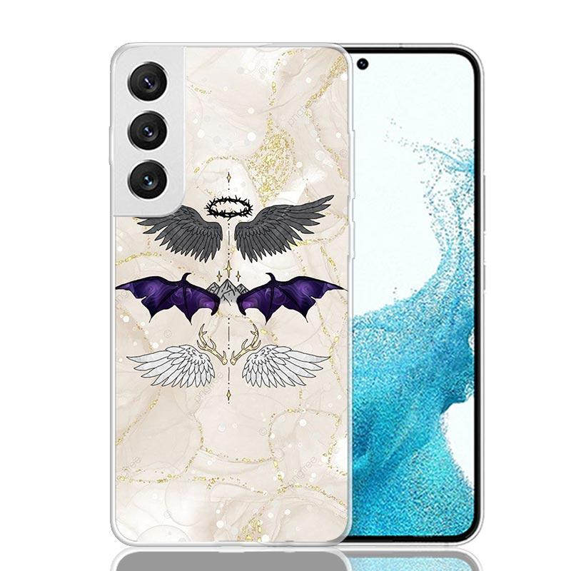 F-Fourth W-Wing Dragon Phone Case For Samsung Galaxy S26 Ultra S23 S24 S25 Edge S20 FE S21 S22 Plus Soft Print Shell Cover Funda