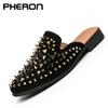 Мужские туфли на шпильках Slip On, черные, мужские, роскошные, удобные, мокасины, 7#23/10D50, балетки Paty, Zapatos Hombre