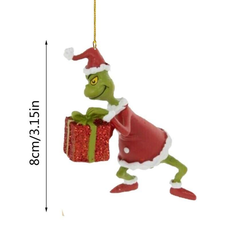 How The Grinch Stole Christmas Car Ornament With Acrylic Material For Holiday Decor