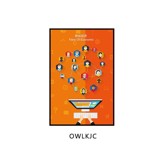 Современная офисная декоративная живопись Электронная коммерция Учебное заведение Интернет-компания Картины Технология Смысл Настенные фрески Холст