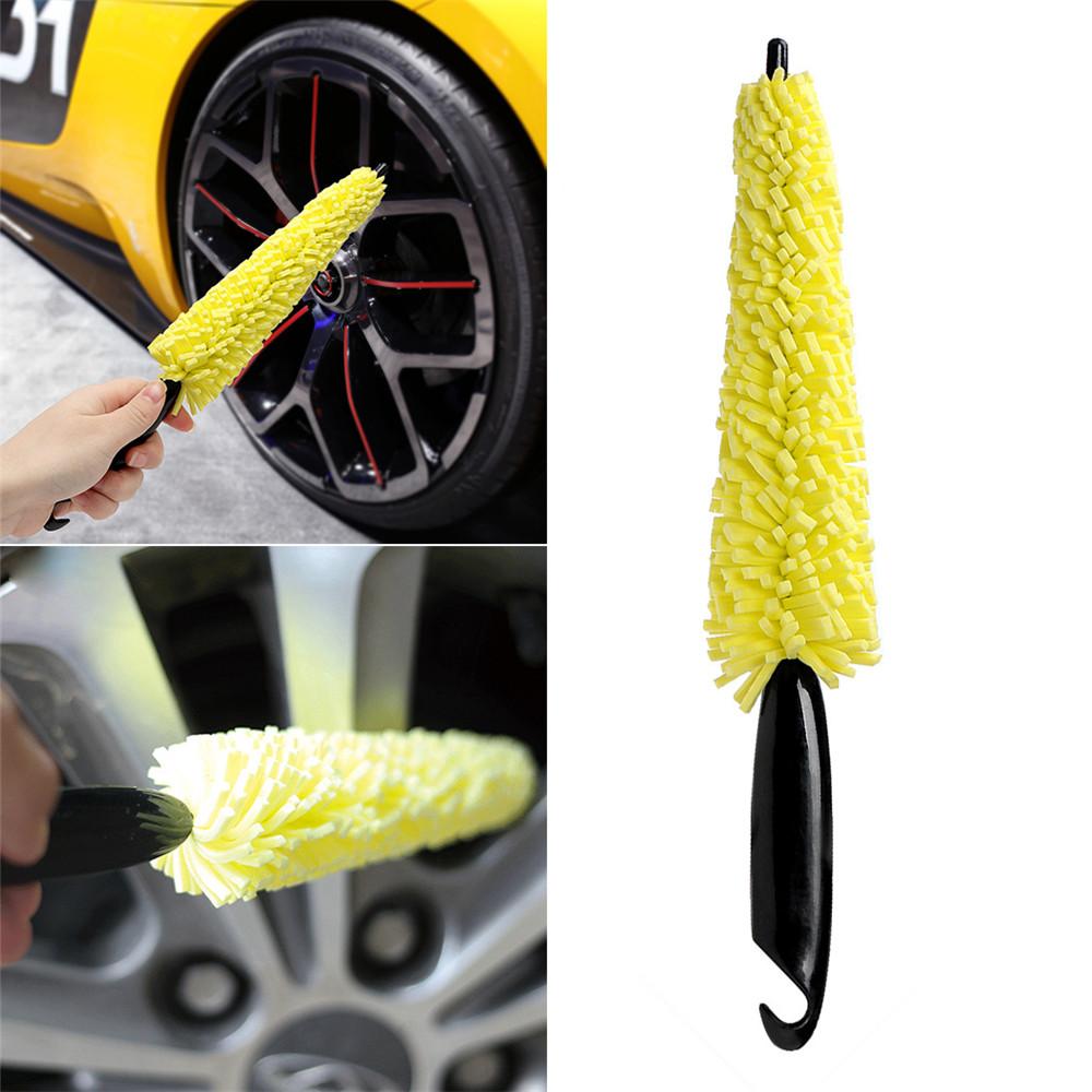 1Pc Car Wheel Cleaner Brush Tire Rim Cleaning Tool Auto Scrub Washing Vehicle Washer Dust Cleaner Sponge Car Washer for Any Car