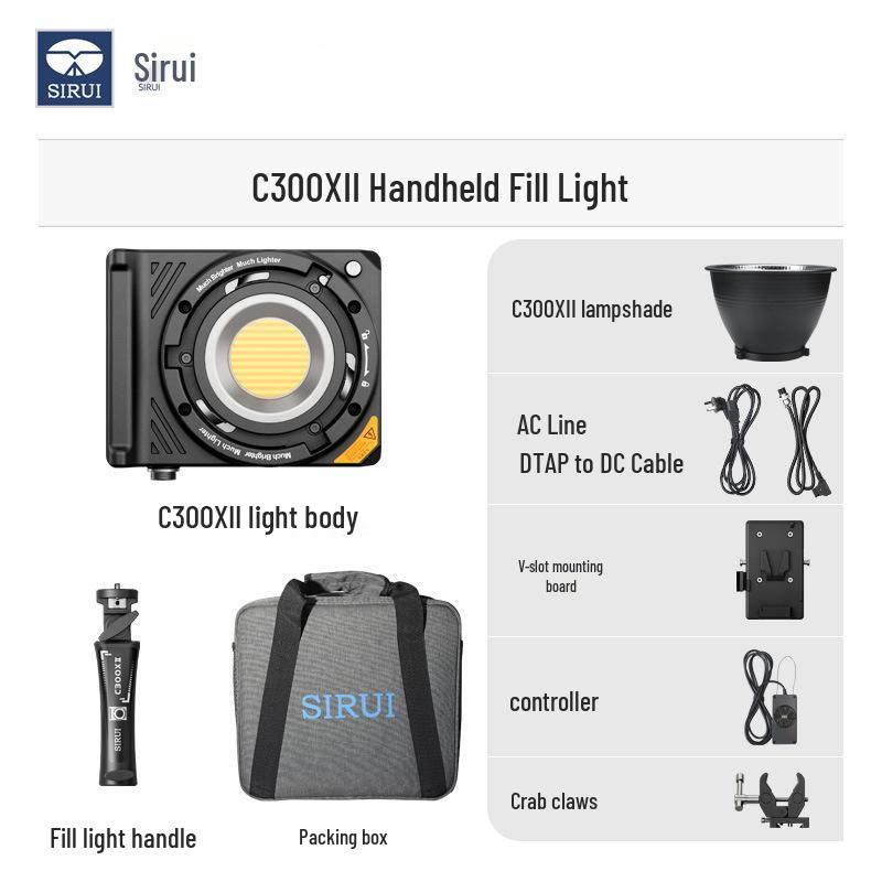 Sinaray C300X II 300 Вт Портативный заполняющий свет - Профессиональный двухцветный, Сверхъяркий для улицы или прямых трансляций.