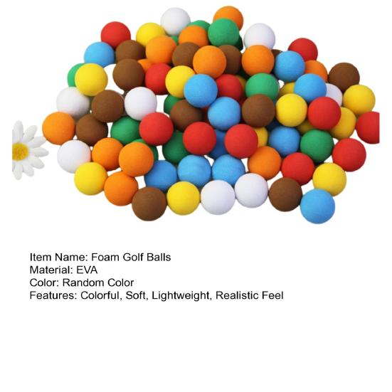 Foam Golf Balls with 2.15cm Lightweight Diameter Soft Ball Toy