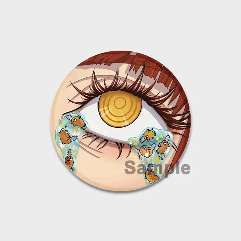 32/44/58MM Chainsaw Man Enamel Pin Brooch, Cute Anime Figure, Power Makima Lapel Pins, Backpack, T-shirt, Jewelry Accessories, Gifts