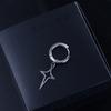 Male Fashion Jewelry Cross Star Dangle Earring Korean Style Ear Cuff Men Hoop Earring Clip Earring