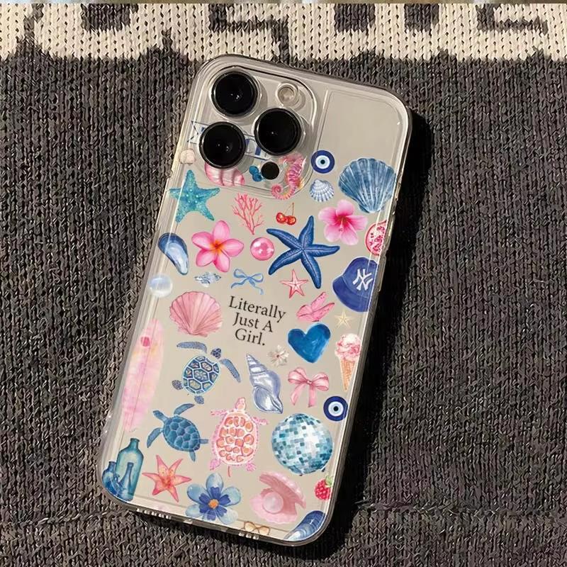 Летний чехол для телефона с морскими животными, прозрачный, для Samsung Galaxy S26 S25 Ultra S24 S23 FE S22 S21 Plus S20 A73 A72, силиконовый чехол