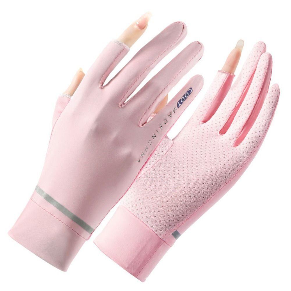 Sexy Cycling Equipment Outdoor Touch Screen Mitten Driving Sun Protection Gloves Sunscreen Gloves