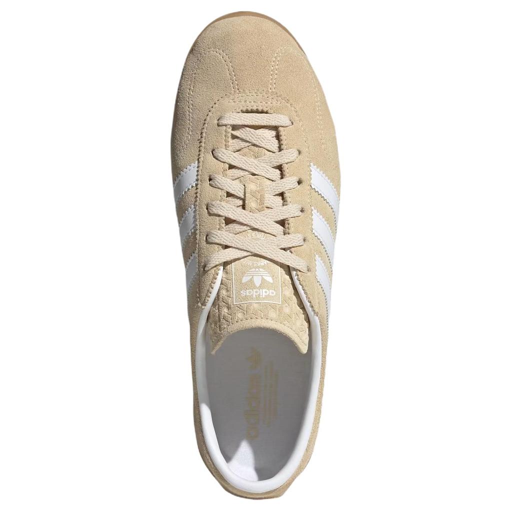 adidas Кроссовки Gazelle Lo Pro Sand Strata Женские Кремово-Белые с Белым и Коричневой Подошвой JR8889