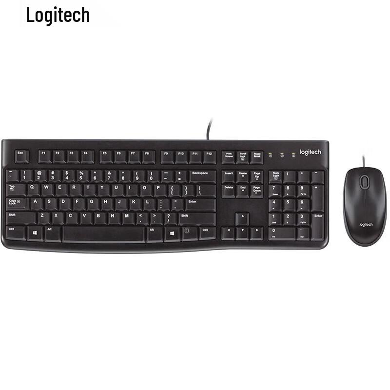 Проводная клавиатура и мышь Logitech MK120