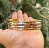 1 Pc Pure Ashtadhatu, Copper Brass Silver Healing Bangle, Cuff, Bracelet, Jewelry, Spiritual Bangle for Kriya Astrological purposes, Domed