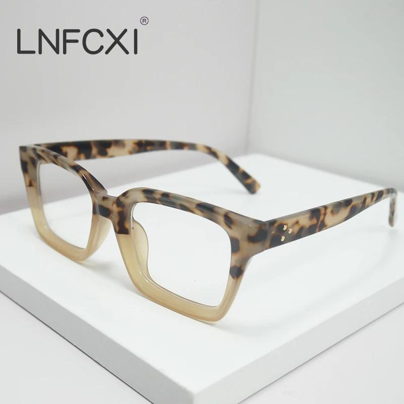 Quality Anti-Blue Light Retro Rivets Square Women Glasses Frames Fashion Optical Eyeglasses Frame Men