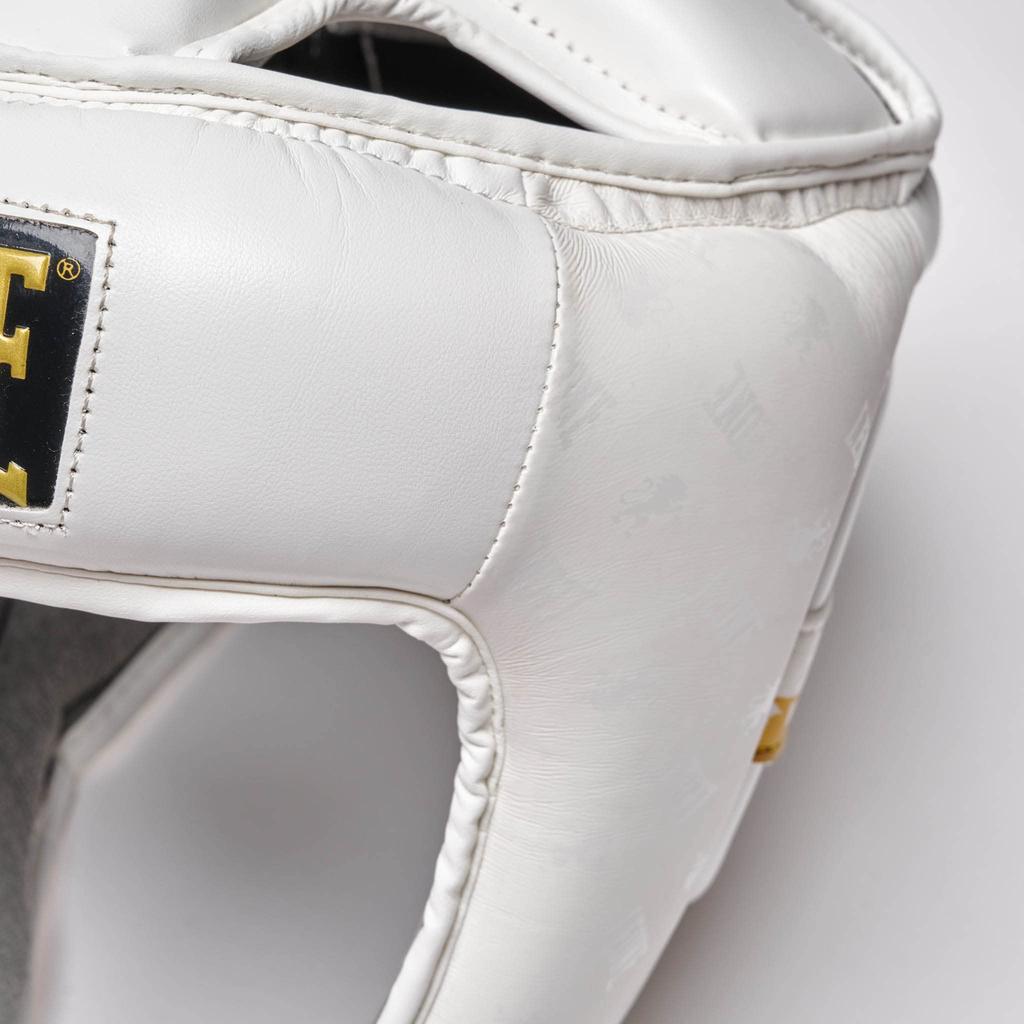 LEONE 1947 боксерский тренировочный шлем унисекс накладка на липучке подкладка белый размер L CS444 [DNA] противоударный нескользящий [оригинальный продукт]