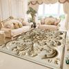 Gorgeous Floral Rugs for Living Room European Large Area Luxury Sofa Side Carpet Home Bedroom Decor Cloakroom Non-slip Floor Mat