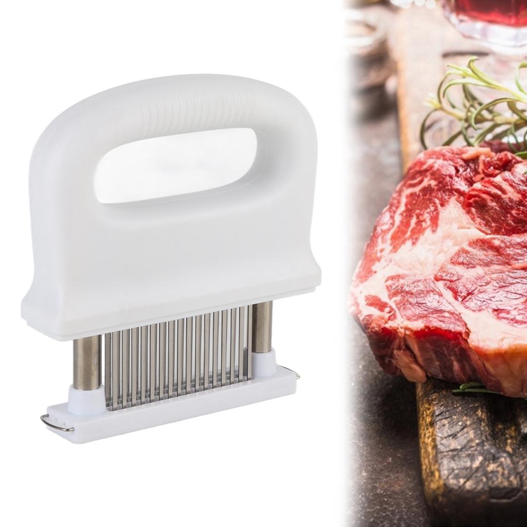 Домашнее 48?Игла из нержавеющей стали для рыхления мяса, игла для стейка, инструмент для тендеризации мяса, кухонный