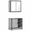 VidaXL Ensemble de meubles de salle de bain 2 pcs Sonoma gris 3300908