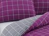 Parure de lit - TRENDY - Violet - 220x240 cm - 80% Coton - Imprimé