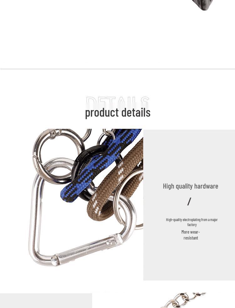 Miu-Style Woven Rope Camera Golf Bag Keychain Pendant - Trendy and Versatile Gift