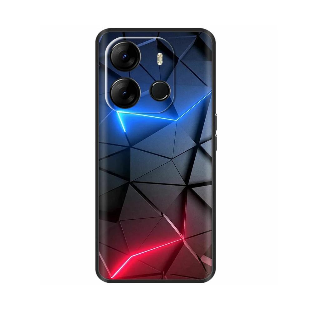 Для чехла Spark Go 2023 Мягкий черный силиконовый бампер-крышка Для Tecno Spark Go 2023 BF7n Чехол Capa Защитный чехол для мобильного телефона Etui
