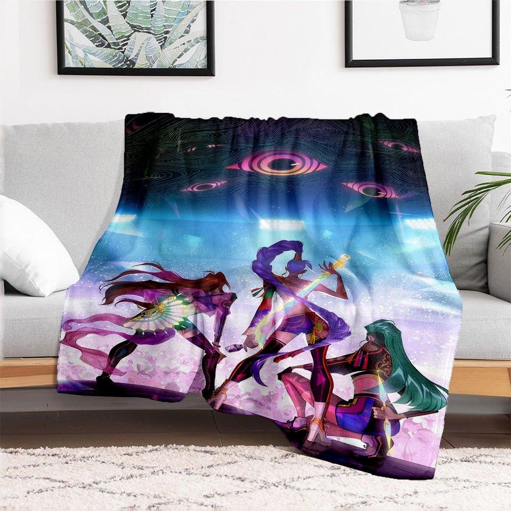 "Vivid Concert Lights: Colorful Stage Performance Artwork"Blanket Lightweight Flannel Throw Blanket for Sofa, Bed, Travel, Camping, Livingro