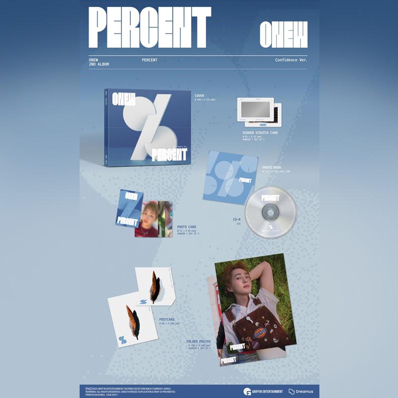 ONEW (SHINee) – 2nd Album PERCENT (Digipack Ver.)