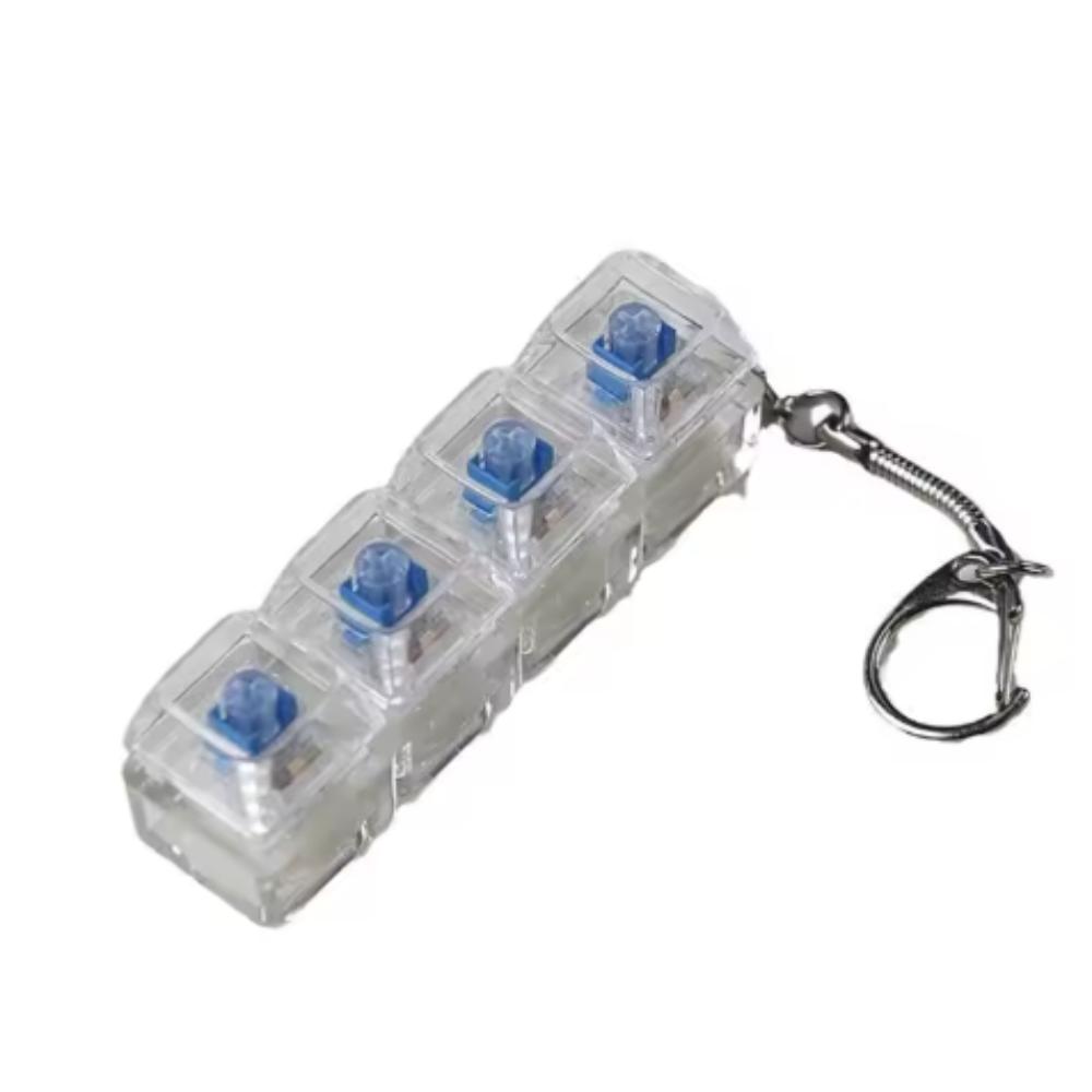Keycap Finger Keyboard Key Button Decompression Toy Relaxing Fidget Keychain Adult