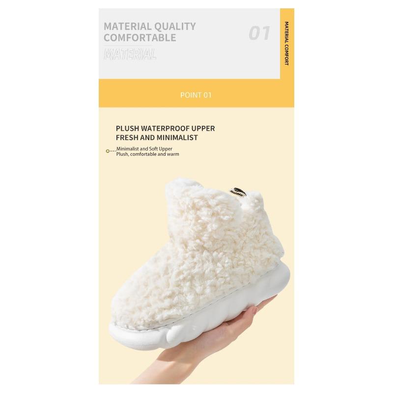 Меховые тапочки для женского домашнего использования осенью и зимой, плюшевые для дома с теплыми пятками для ношения на открытом воздухе