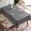 Клетчатая скатерть из ПВХ Водонепроницаемая Маслостойкая Термостойкая Скатерть, не требующая стирки Ins Скатерть для журнального столика Маленькая Свежая Скатерть