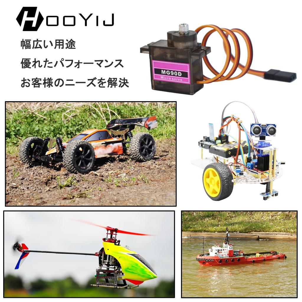 4 шт. Цифровой мини-сервопривод MG90D 9 г для RC, Мини-сервомотор с полностью металлическим редуктором, Улучшенная версия SG90, Совместим с Arduino, RC-машинкой, Роботизированной рукой, Самолетом 450, Лодкой
