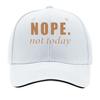 Унисекс Классическая бейсболка NOPETOTDAY с принтом NOPE not today, мягкая, дышащая, смешанные цвета, для улицы, сэндвич