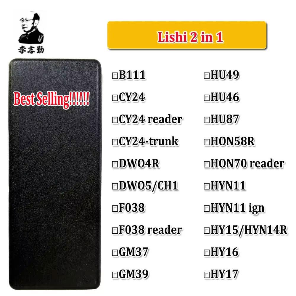 Горячий!! Lishi Инструмент 2 в 1 Гражданский Инструмент SS001 SS002 SS002R SS003 SS003R KW1 KW5 SC1 SC4 M1/MS2 для Домашней Двери Фиксатор Резьбы3