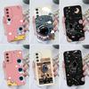 Cute Astronaut Cases For Samsung Galaxy A02 A03 A04 A12 A13 A14 A31 A51 A71 M54 Square Liquid Silicone Back Cover For Samsung Galaxy Bumper Fundas