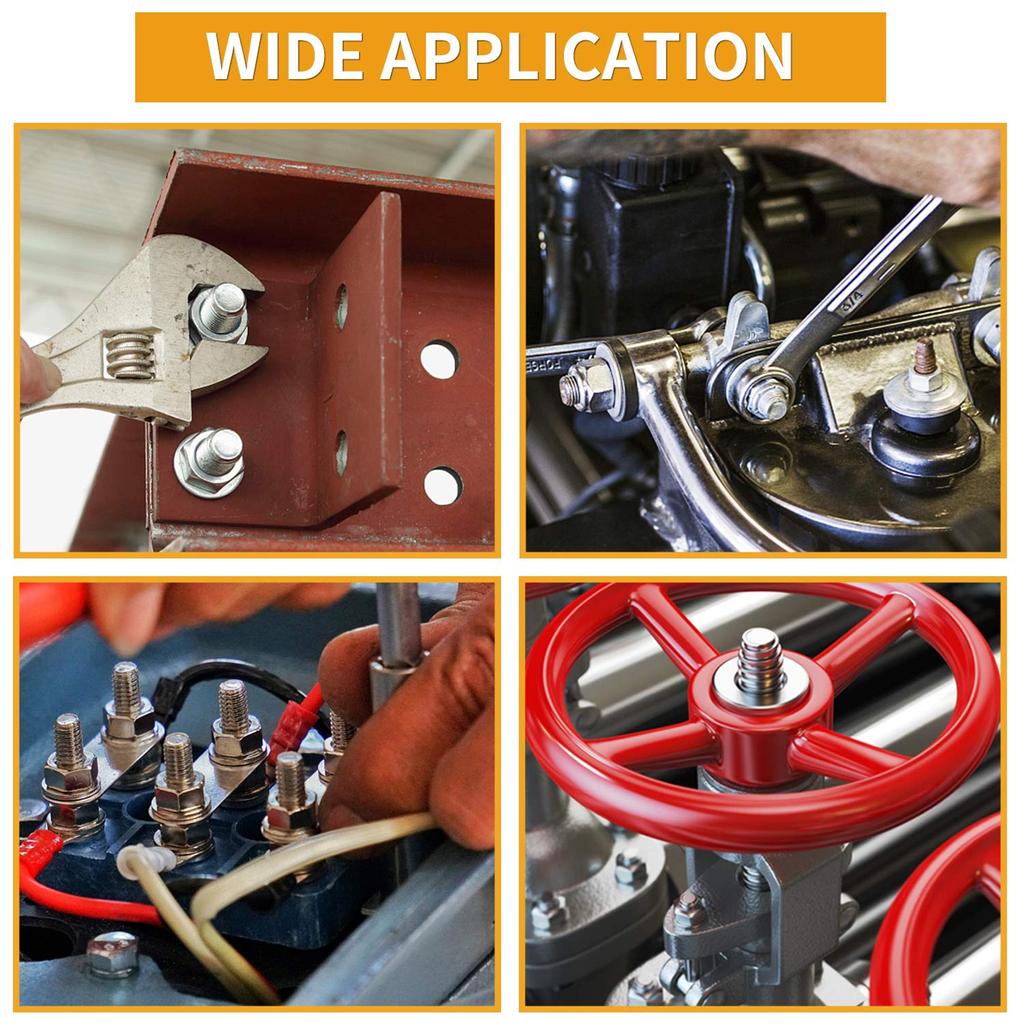 Комплект из 340 плоских шайб из нержавеющей стали марки 304, M2-M2.5-M3-M4-M5-M6-M8-M10.