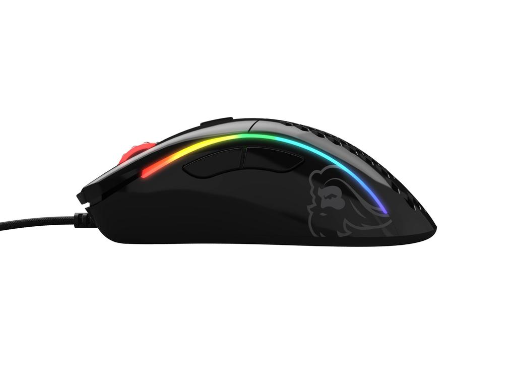 Glorious Gaming Mouse Model D Mouse Glossy Black Lightweight Honeycomb Design Right-handed GD-GBLACK []