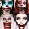 Temporary Tattoo Easy To Use Eco-friendly Waterproof Fun Painless Body Art Tool Paper Halloween Horror Mouth Tattoo for Masquerade