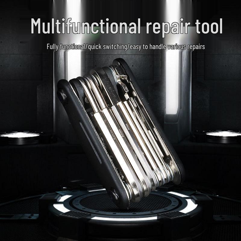 Multi-function Folding Bicycle Repair Tool Set