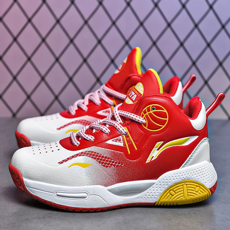 Износостойкие баскетбольные кроссовки спортивная кожаная обувь мальчики водонепроницаемые 2025 осень и зима реальный бой новые спортивные кроссовки для мальчиков подростков