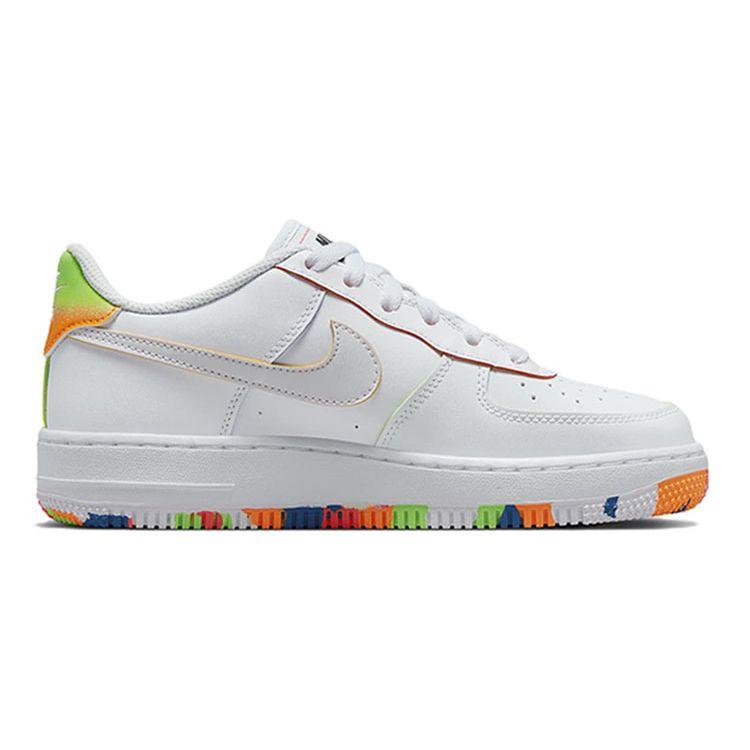 Nike Детские кроссовки Air Force 1 LV8 GS Drawing White Total-Orange DV1366-111