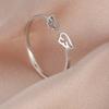 Couple Rings Adjustable Angel Wings Ring Stainless Steel Cute For Women Fashion Jewelry Wedding Gifts