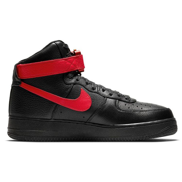 1017 ALYX 9SM x Nike Air Force 1 High Bred Унисекс Кроссовки Черный Университетский Красный CQ4018-004