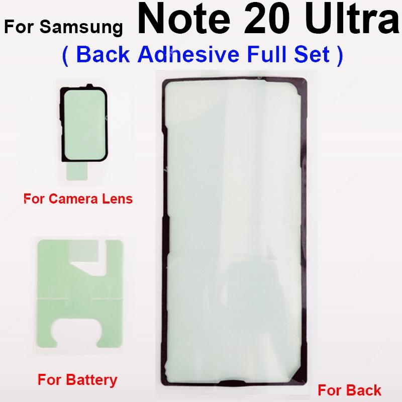 For Samsung Galaxy Note 20 Ultra SM-N985 SM-N986 4G 5G Back Battery Cover Camera Lens Front LCD Rear Frame Adhesive Sticker