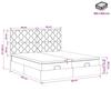 Ottoman Bed with Mattress and Headboard 2 Pieces Pink Velvet