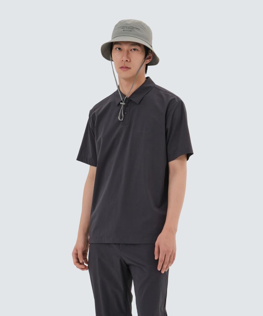 SNOWPEAK APPAREL Поло с коротким рукавом Airdot (S25Mmtps34) Древесный уголь
