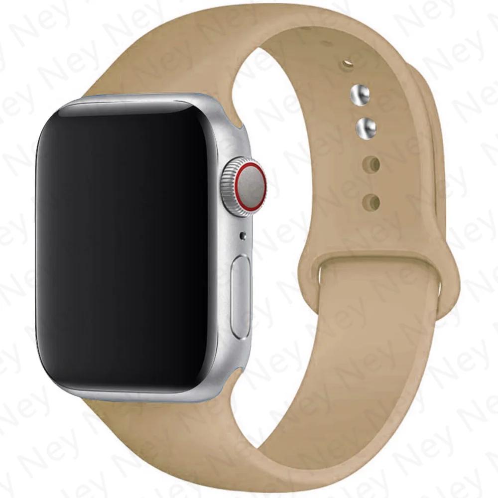 Силиконовый ремешок для Apple Watch Band 44 мм 40 мм 49 мм 45 мм 41 мм 38 мм 42 мм Correa Belt Bracelet IWatch Series 9 8 7 6 5 3 SE Ultra 2