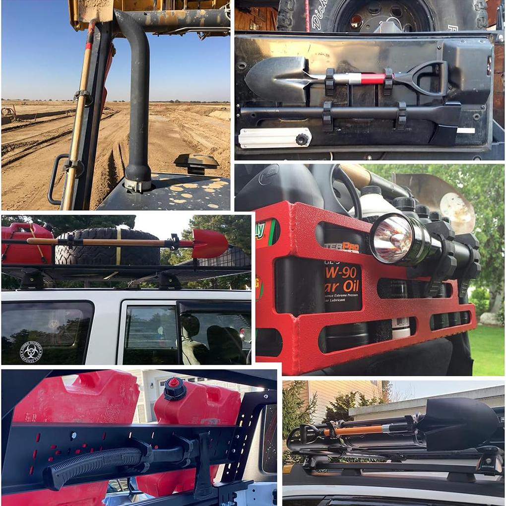 2 шт. быстрозажимной зажим для монтажа инструментов, оборудования, авто, внедорожных квадроциклов, UTV, грузовиков, прицепов, лодок, аксессуаров 1-1/3'' до 1-3/7''