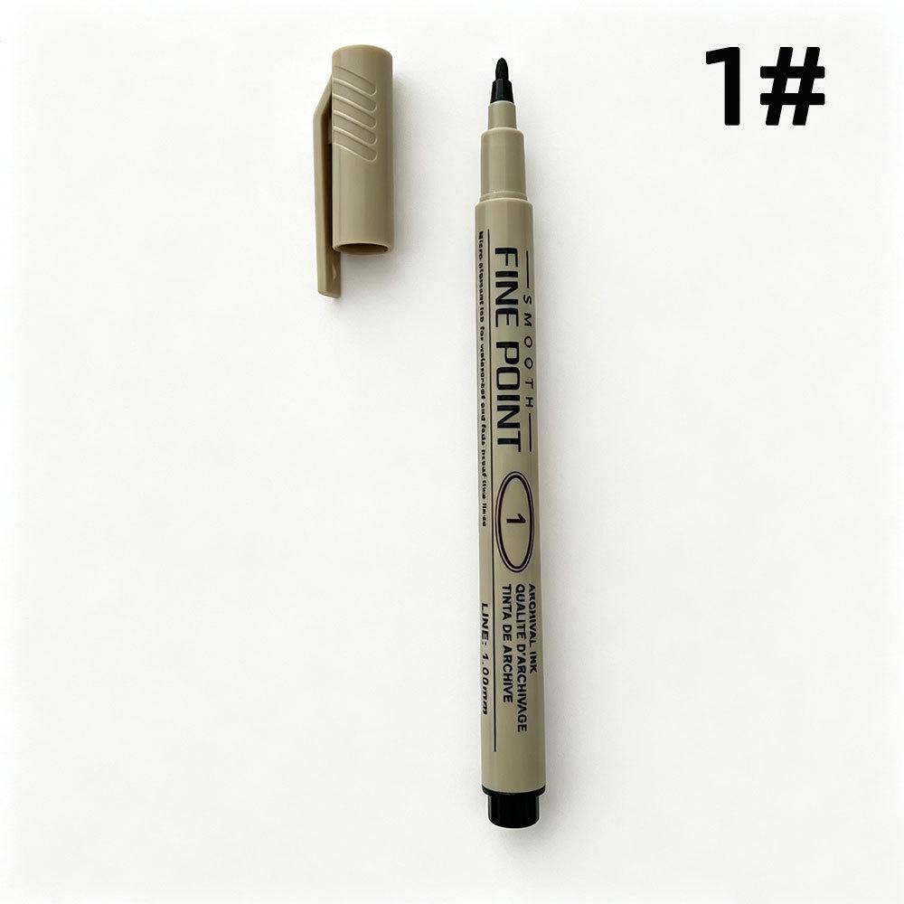 Waterproof Quick-Dry Black Fine-Liner Pen for Manga Art and Outlining