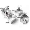 Tools Fondant Cake Heart Poker Biscuit Mould Playing Cards Shape Stainless Steel Cookie Cutter