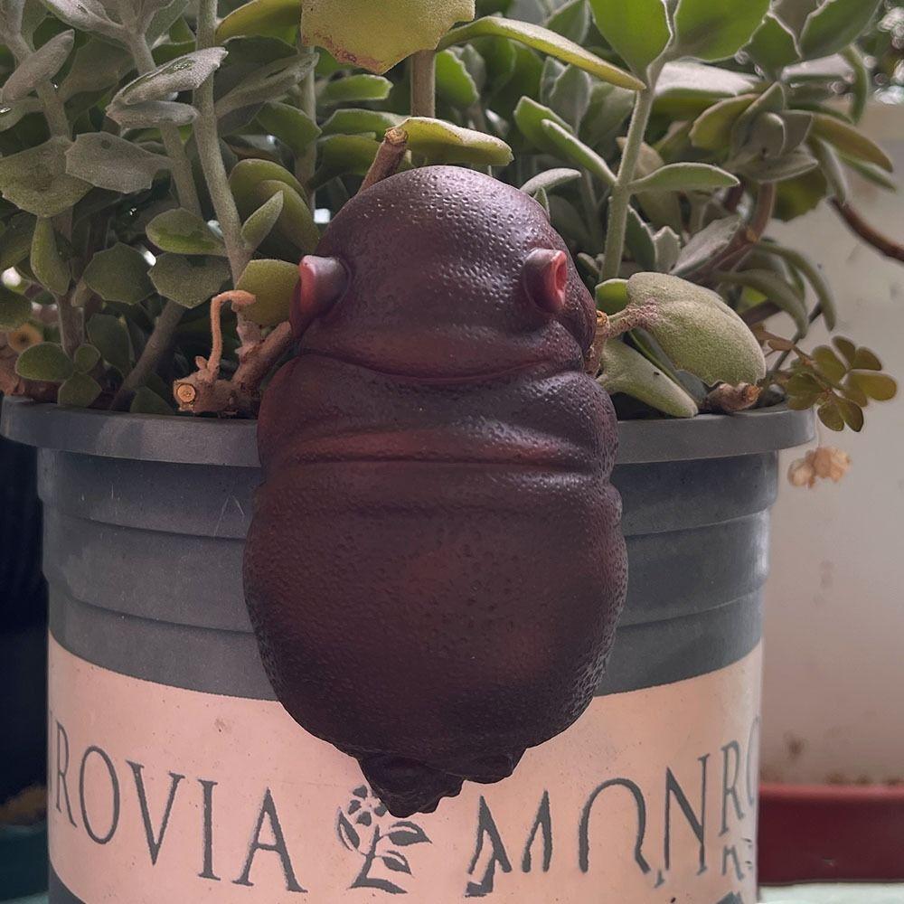 Cute Hippopotamus Hanging Flower Pot Cartoon Otter Bonsai Ornaments Micro-landscape Accessories