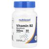 Vitamin B2, 100Mg, 30 Capsules
